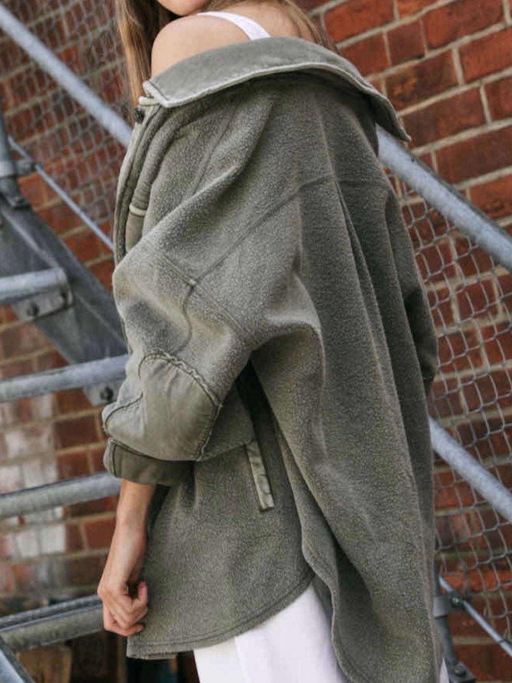 Free People Dirty Olive Ruby Jacket